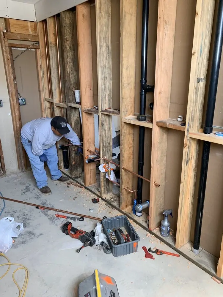 Commercial rough-in plumbing for Water Heater Replacement in West Hillsboro